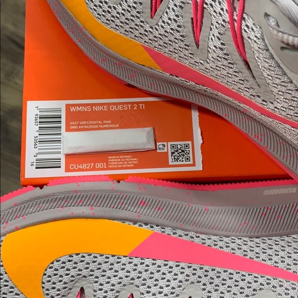 WMNS NIKE QUEST 2TI vast grey/digital pink - Picture 15 of 16